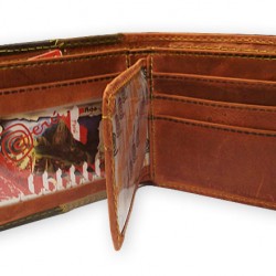 INCA PERUVIAN ANDEAN WALLET MADE OF LEATHER NAZCA IMAGES