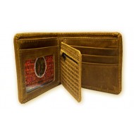 INCA PERUVIAN ANDEAN WALLET MADE OF LEATHER PERU " BRAND " 