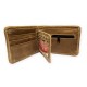 PERUVIAN ANDEAN WALLET MADE OF LEATHER - "MACCHU PICHU" IMAGE