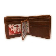 PERUVIAN ANDEAN WALLET MADE OF LEATHER - "NAZCA" IMAGES 