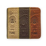 PERUVIAN ANDEAN WALLET MADE OF LEATHER - " TUM I " IMAGE 