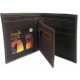 WHOLESALE PERUVIAN ANDEAN WALLET OF LEATHER - HUMMINGBIRD IMAGE