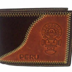 WHOLESALE PERUVIAN ANDEAN WALLET OF LEATHER - TUMI IMAGE