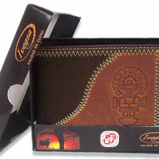 WHOLESALE PERUVIAN ANDEAN WALLET OF LEATHER - TUMI IMAGE