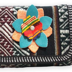 WHOLESALE WALLET MADE OF CUZCO BLANKET AND LEATHER 