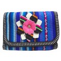 Andean Wallet with Leather Flower