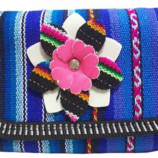 WHOLESALE WALLET MADE OF CUZCO BLANKET AND LEATHER 