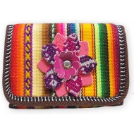 WHOLESALE WALLET MADE OF CUZCO BLANKET AND LEATHER 