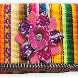 WHOLESALE WALLET MADE OF CUZCO BLANKET AND LEATHER 