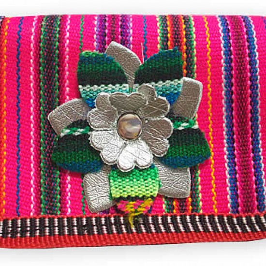 WHOLESALE WALLET MADE OF CUZCO BLANKET AND LEATHER 