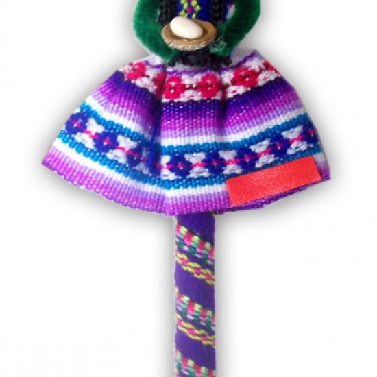 WHOLESALE ANDEAN PENCIL " CHOLITA" MADE OF BLANKET AND COTTON 