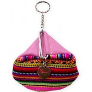 WHOLESALE ANDEAN COIN PURSE MADE OF LEATHER AND CUZCO BLANKET