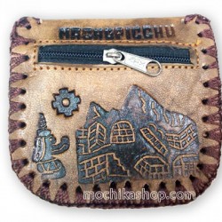 WHOLESALE INCA ANDEAN LEATHER COIN PURSE