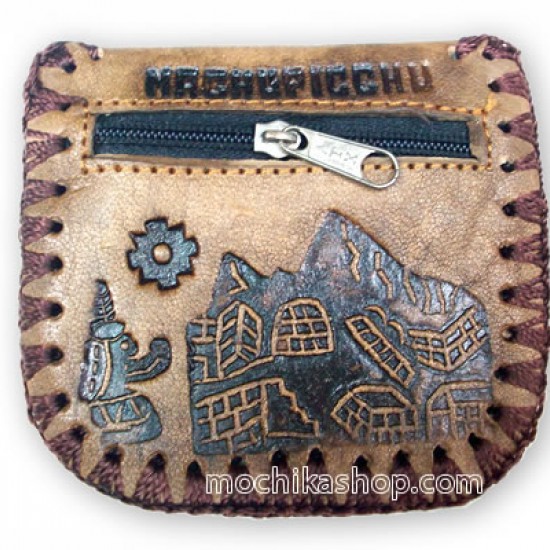 WHOLESALE INCA ANDEAN LEATHER COIN PURSE