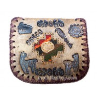 WHOLESALE INCA ANDEAN LITTLE LEATHER COIN PURSE