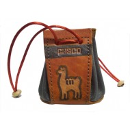 WHOLESALE LITTLE LEATHER COIN PURSE - ANDEAN IMAGES