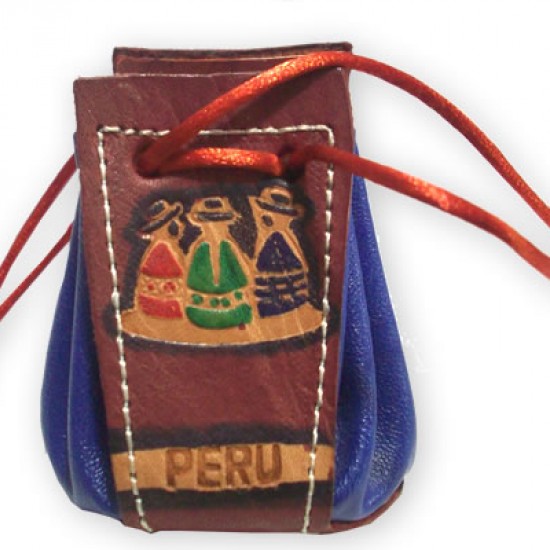 WHOLESALE LITTLE LEATHER COIN PURSE - ANDEAN IMAGES