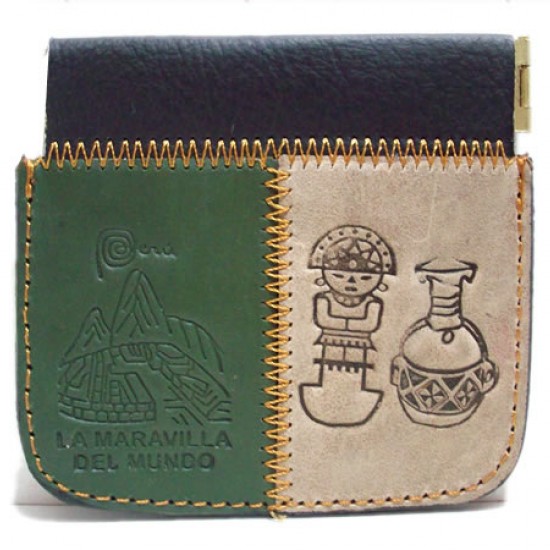 WHOLESALE INCA LITTLE LEATHER COIN PURSE - ANDEAN IMAGES