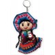 WHOLESALE PERUVIAN ANDEAN DOLLS VARIED KEYRINGS - SIZE SMALL