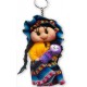 WHOLESALE PERUVIAN ANDEAN DOLLS VARIED KEYRINGS - SIZE SMALL