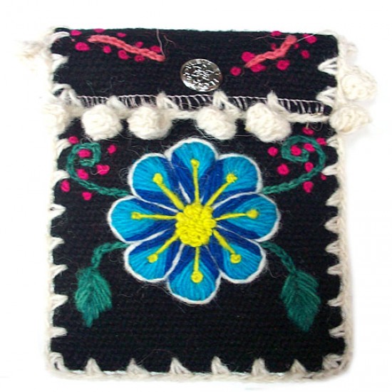 WHOLESALE ANDEAN CELL PHONE POUCH MADE OF AYACUCHO WOVEN