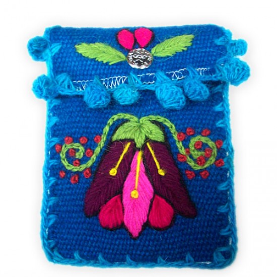 WHOLESALE ANDEAN CELL PHONE POUCH MADE OF AYACUCHO WOVEN