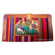 WHOLESALE DOCUMENT HOLDER MADE OF LEATHER AND CUZCO BLANKET