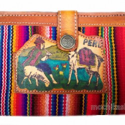 WHOLESALE DOCUMENT HOLDER MADE OF LEATHER AND CUZCO BLANKET