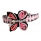 PERUVIAN HAIRBAND MADE OF SATIN RIBBON TYPE FLOWER