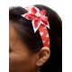 PERUVIAN HAIRBAND MADE OF SATIN RIBBON TYPE FLOWER