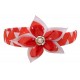 PERUVIAN HAIRBAND MADE OF SATIN RIBBON TYPE FLOWER