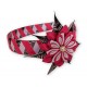 PERUVIAN HAIRBAND MADE OF SATIN RIBBON TYPE FLOWER