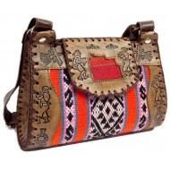 WHOLESALE CUZCO BLANKET AND LEATHER HANDBAG SHOULDERBAG 