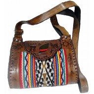 WHOLESALE CUZCO BLANKET AND LEATHER HANDBAG SHOULDERBAG 