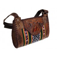 WHOLESALE CUZCO BLANKET AND LEATHER HANDBAG SHOULDERBAG 