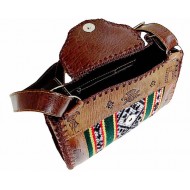 WHOLESALE CUZCO BLANKET AND LEATHER HANDBAG SHOULDERBAG 