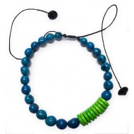 WHOLESALE BOMBONA SEEDS NECKLACES WITH TAGUA BUTTONS 