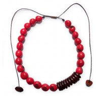 WHOLESALE BOMBONA SEEDS NECKLACES WITH TAGUA BUTTONS 