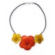 WHOLESALE ORANGE PEEL INCA NECKLACES TYPE ROSES 