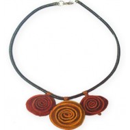 WHOLESALE ORANGE PEEL INCA NECKLACES DESIGN ROSES 