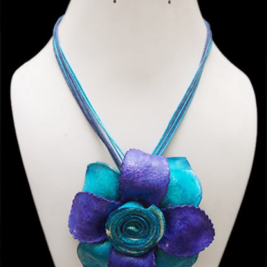 WHOLESALE ORANGE PEEL NECKLACE TYPE FLOWER VARIED COLORS