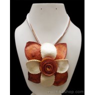 WHOLESALE ORANGE PEEL NECKLACE TYPE FLOWER VARIED COLORS