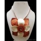 WHOLESALE ORANGE PEEL NECKLACE TYPE FLOWER VARIED COLORS