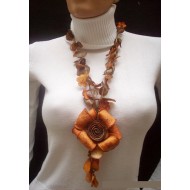 WHOLESALE ORANGE PEEL NECKLACE TYPE FLOWER VARIED COLORS