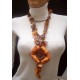 WHOLESALE ORANGE PEEL NECKLACE TYPE FLOWER VARIED COLORS