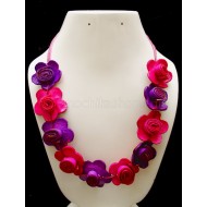 WHOLESALE ORANGE PEEL NECKLACE TYPE FLOWER VARIED COLORS