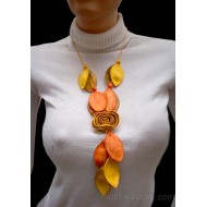 WHOLESALE ORANGE PEEL NECKLACES 