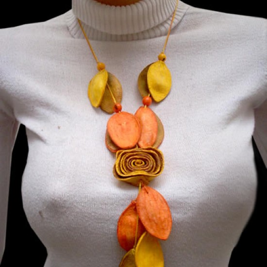 Orange sale peel necklace