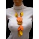 WHOLESALE ORANGE PEEL NECKLACES 