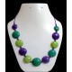 WHOLESALE TAGUA BUTTON NECKLACES  PERUVIAN JEWELRY HANDCRAFTED MULTICOLOR